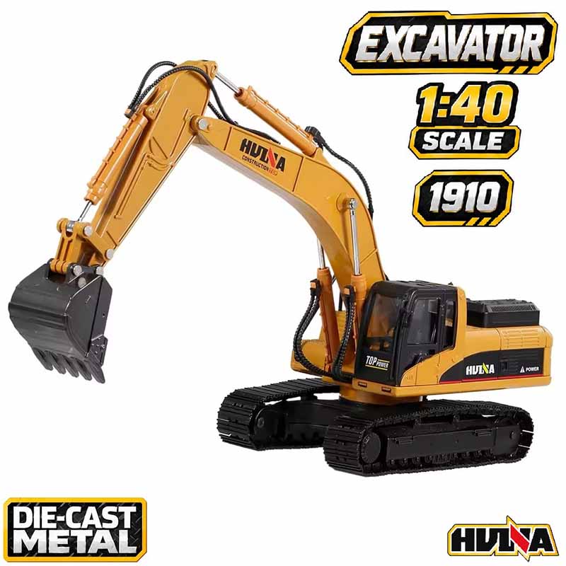 ماکت بیل مکانیکی فلزی راهسازی هوینا مدل Huina Metal Excavator 1910
